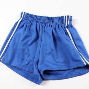 70s New Pele Brand Youth Large Soccer Shorts Blue